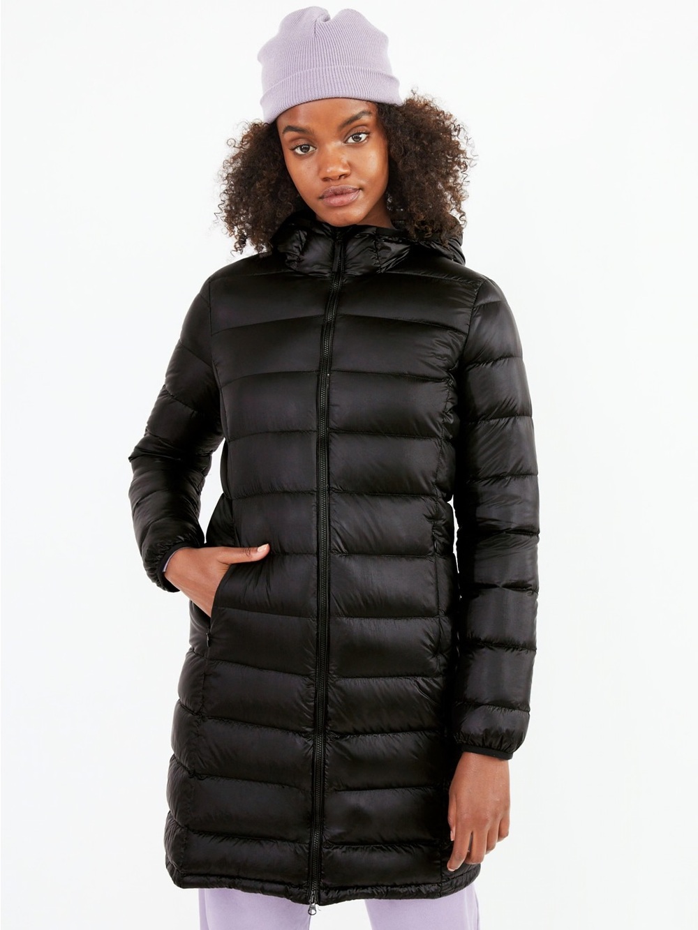 Aritzia TNA The Little Puff Long in Black